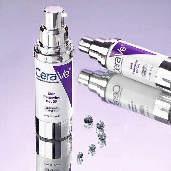 CeraVe Skin Renewing Gel Oil Face Moisturizer with Ceramides, 1 OZ