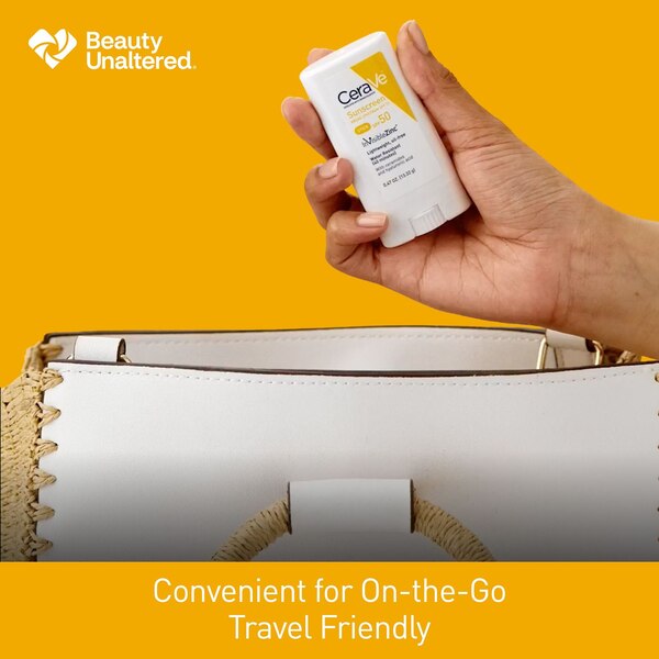 CeraVe Sunscreen Stick, SPF 50, Lightweight and Oil-Free, 0.47 OZ