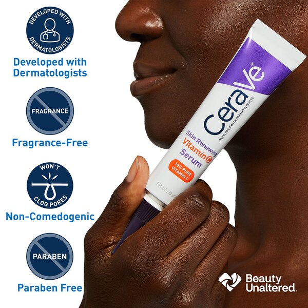 CeraVe Vitamin C Face Serum with Hyaluronic Acid 10% Vitamin C, 1 OZ
