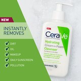 CeraVe Hydrating Cream-to-Foam Facial Cleanser with Hyaluronic Acid, thumbnail image