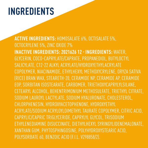 CeraVe Hydrating Sheer Sunscreen SPF 30 for Face and Body, Mineral & Chemical Sunscreen with Hyaluronic Acid, Niacinamides and Zinc Oxide, 3 oz