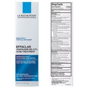 La Roche-Posay Effaclar Adapalene Gel 0.1% Topical Retinoid Acne Treatment