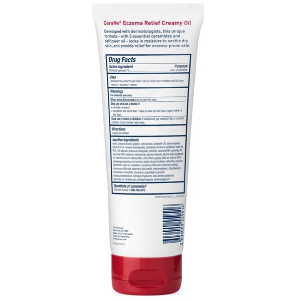 CeraVe - Aceite cremoso para tratar el eczema, hidratante liviano, 8 oz