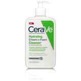 CeraVe Hydrating Cream-to-Foam Facial Cleanser with Hyaluronic Acid, thumbnail image