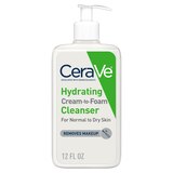 CeraVe Hydrating Cream-to-Foam Facial Cleanser with Hyaluronic Acid, thumbnail image