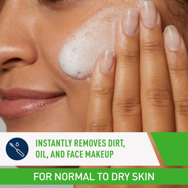 CeraVe Hydrating Cream-to-Foam Facial Cleanser with Hyaluronic Acid