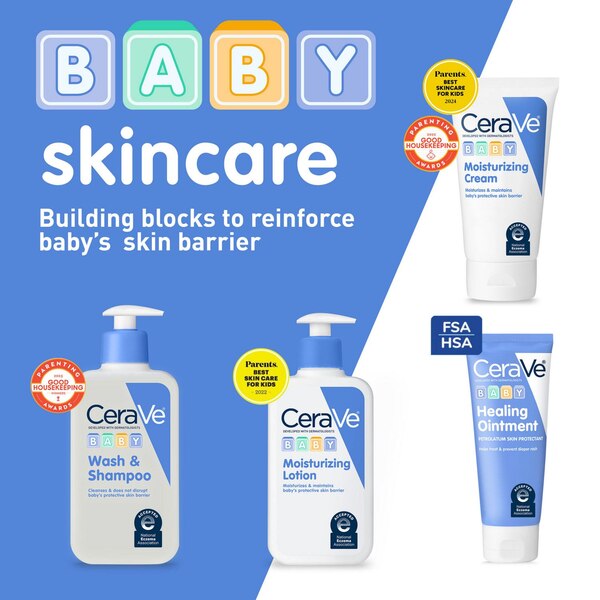 CeraVe Baby Wash and Shampoo, Gently Cleanses Baby's Skin