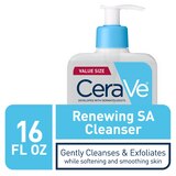 CeraVe Renewing SA Cleanser, Gentle Exfoliating Face Wash With Salicylic Acid For Rough And Bumpy Skin, thumbnail image 4 of 9