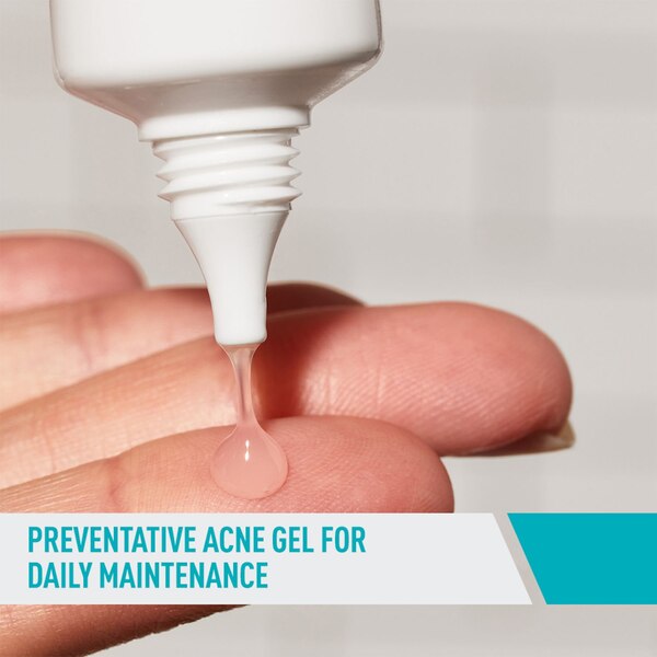 CeraVe Salicylic Acid Acne Treatment Gel for Face with AHA Glycolic and Lactic Acid
