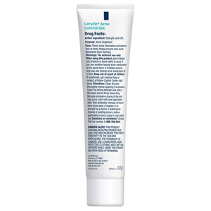 CeraVe Salicylic Acid Acne Treatment Gel for Face with AHA Glycolic and Lactic Acid