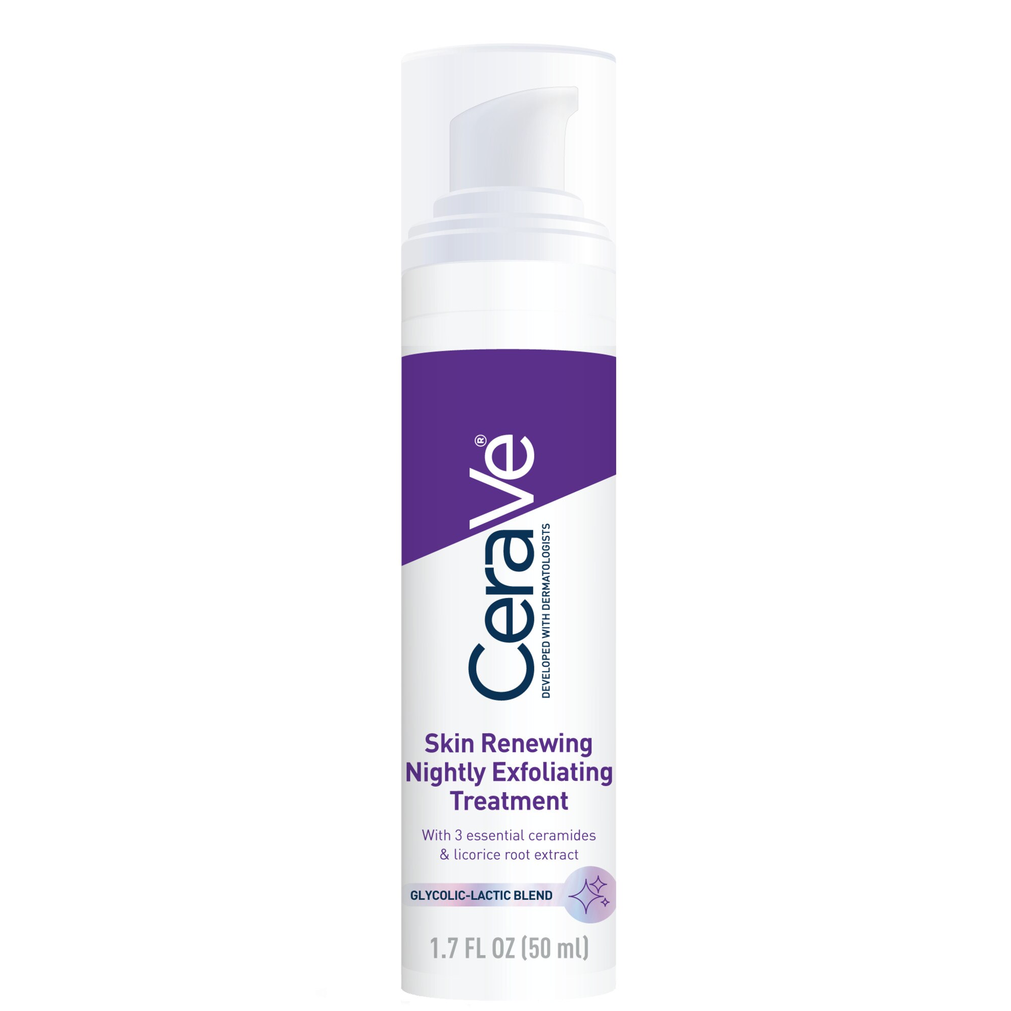 CeraVe Skin Renewing Glycolic Nightly Exfoliating Treatment, 1.7 OZ ...