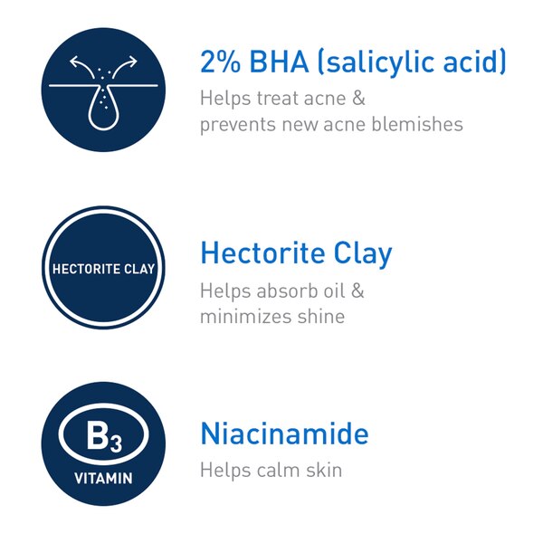 CeraVe Acne Control Face Cleanser, 2% Salicylic Acid Acne Treatment