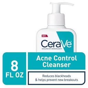 CeraVe Acne Control Face Cleanser, 2% Salicylic Acid Acne Treatment