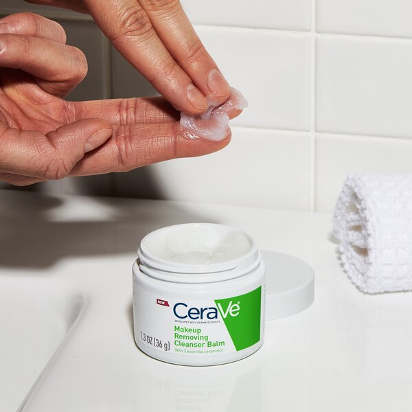 CeraVe Cleansing Balm, Hydrating Makeup Remover Melting Balm, Travel Size, 1.3 OZ