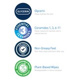 CeraVe Hydrating Makeup Removing Plant-Based Wipes with Ceramides and Glycerin, 25CT, thumbnail image