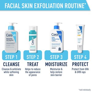 CeraVe Renewing SA Cleanser, Gentle Exfoliating Face Wash With Salicylic Acid For Rough And Bumpy Skin