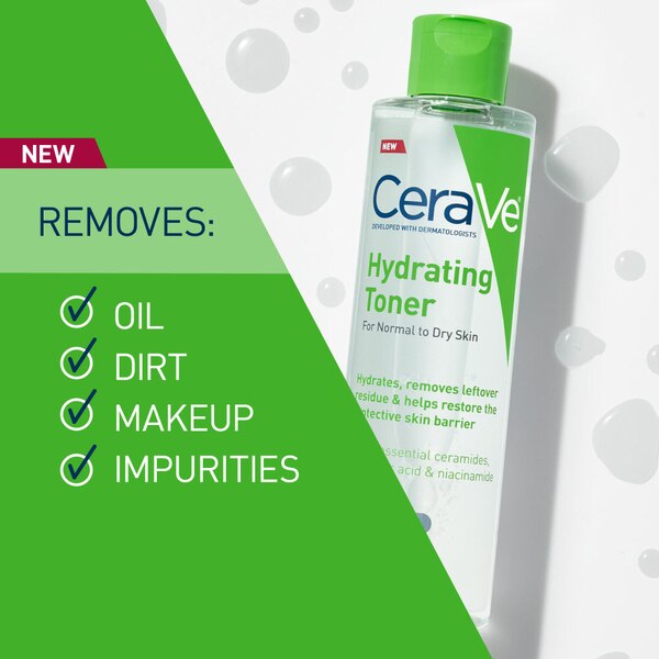 CeraVe Alcohol Free Hydrating Face Toner for Normal to Dry Skin