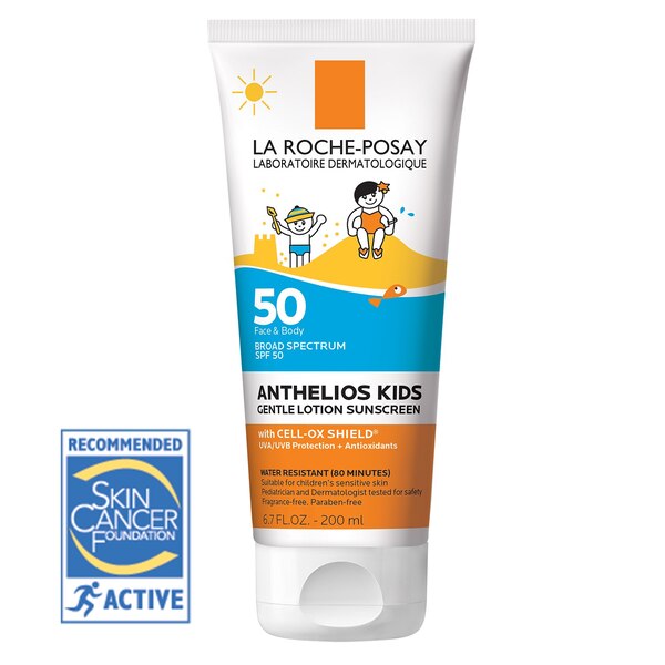 La Roche-Posay Water Resistant Kids Gentle Lotion Sunscreen SPF 50 for Face and Body