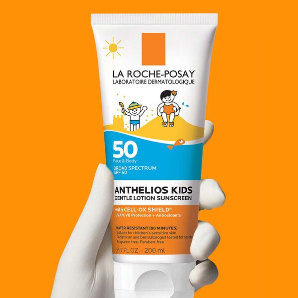 La Roche-Posay Water Resistant Kids Gentle Lotion Sunscreen SPF 50 for Face and Body