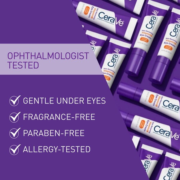 CeraVe Vitamin C Eye Cream with Hyaluronic Acid 5% Vitamin C, .5 OZ