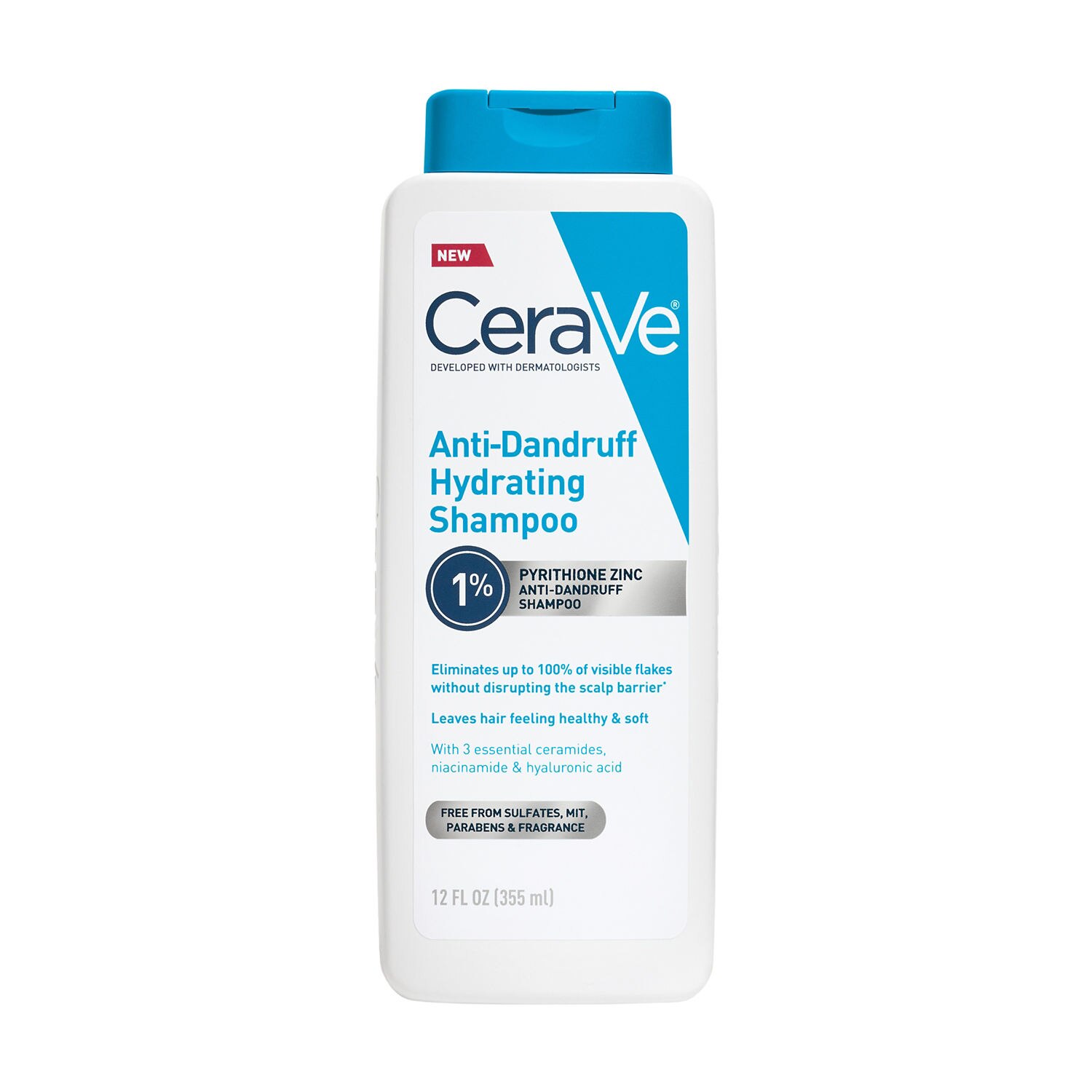 CeraVe Anti-Dandruff Hydrating Shampoo, 12 OZ
