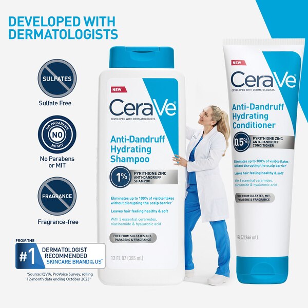 CeraVe Anti-Dandruff Hydrating Conditioner, 9 OZ