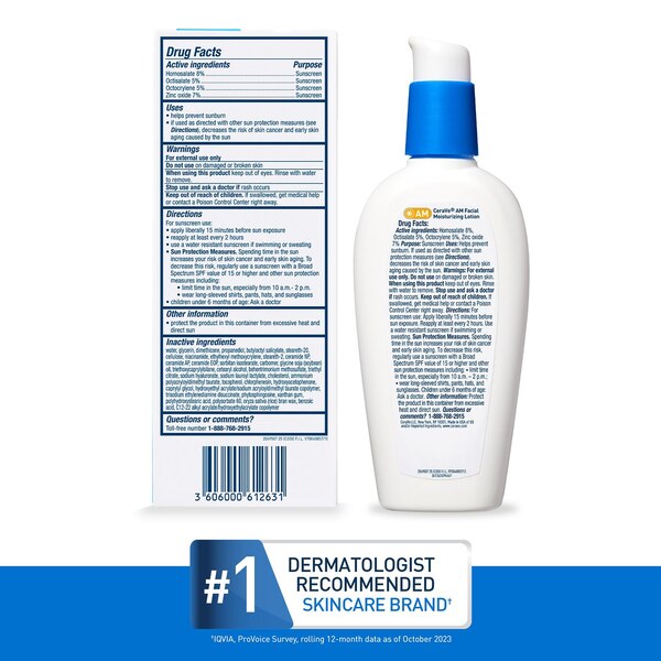 CeraVe AM Facial Moisturizing Lotion, SPF 50, 3 OZ
