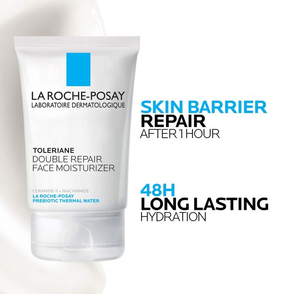 La Roche-Posay Facial Moisturizer, Toleriane Double Repair with Ceramide, 3.38 OZ