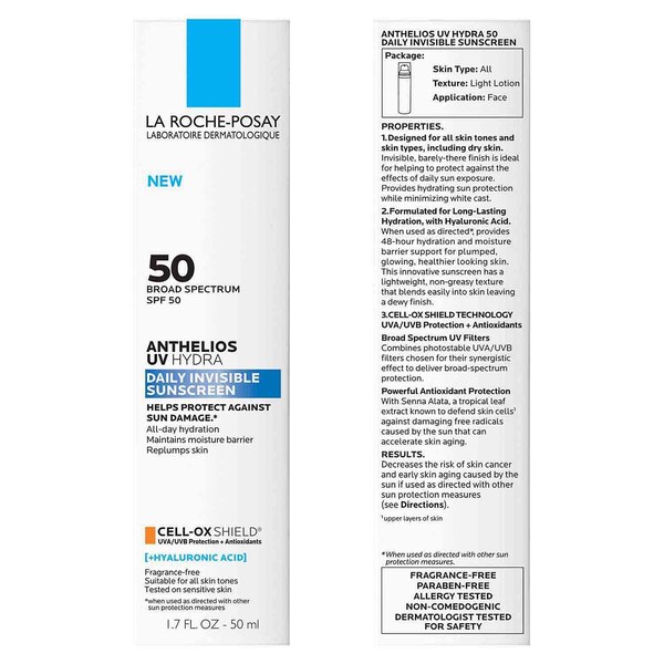 La Roche Posay Anthelios 50 UV Hydra Sunscreen, 1.7 OZ