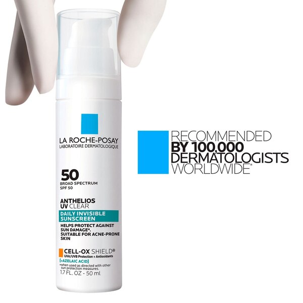 La Roche-Posay Anthelios UV Clear Daily Invisible Sunscreen, SPF 50
