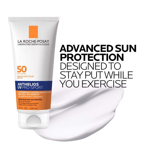La Roche-Posay Anthelios UV Pro Sport Lightweight Lotion Sunscreen, SPF 50 