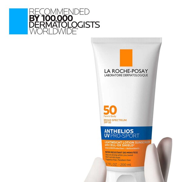 La Roche-Posay Anthelios UV Pro Sport Lightweight Lotion Sunscreen, SPF 50 
