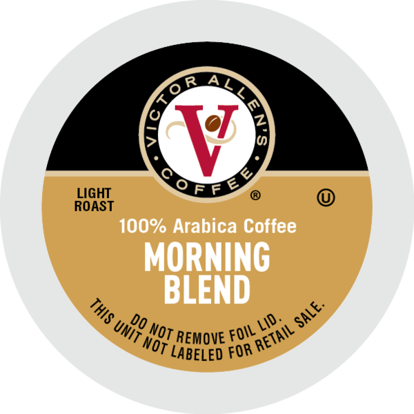 Victor Allen's Morning Blend Coffee, Light Roast, Single Serve Brew Cups