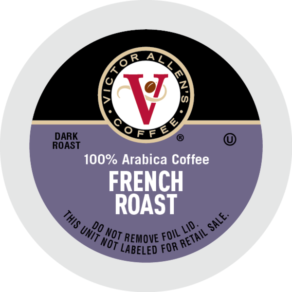 Victor Allen's French Roast Coffee, Dark Roast, Single Serve Brew Cups