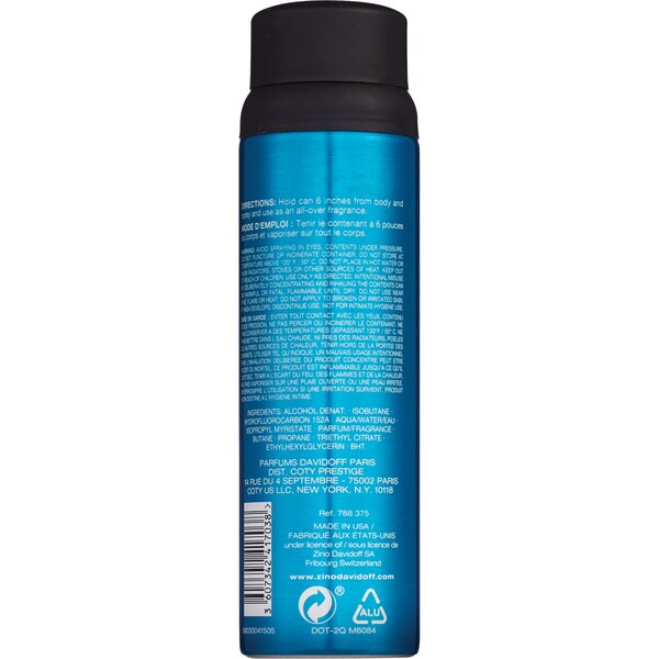 Davidoff Cool Water - Spray para el cuerpo, 5.4 oz