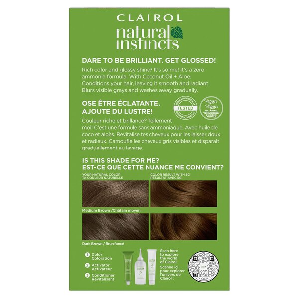Clairol Natural Instincts Semi-Permanent Hair Color