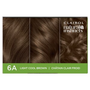 Clairol Natural Instincts Semi-Permanent Hair Color, 6C Brass Free Light Brown, 8A Medium Cool Blonde, 9 Light Blonde, 7 Dark Blonde, 6.5G Lightest Golden Brown, 6G Light Golden Brown, 6 Light Brown, 6A Light Cool Brown, 5G Medium Golden Brown, 5 Medium Brown, 5R Medium Auburn, 5A Medium Cool Brown, 4 Dark Brown, 4W Dark Warm Brown, 4RV Dark Burgundy, 2 Black, 5C Brass Free-Med Brown, 3 Brown Black