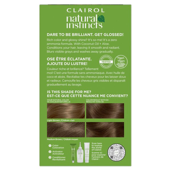 Clairol Natural Instincts Semi-Permanent Hair Color