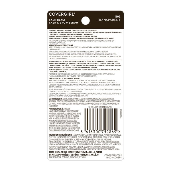 CoverGirl Lash Blast Transparent Lash & Brow Serum