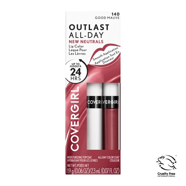 CoverGirl Outlast All-Day Lip Color with Moisturizing Topcoat, Neutrals Shade Collection