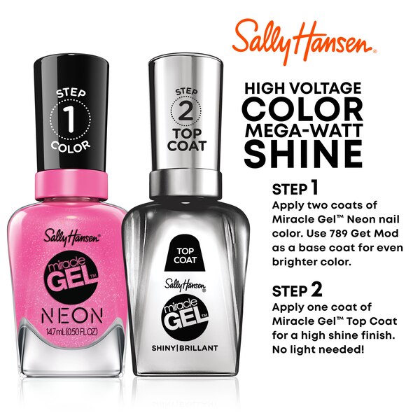 Sally Hansen Miracle Gel Neons Collection Nail Polish