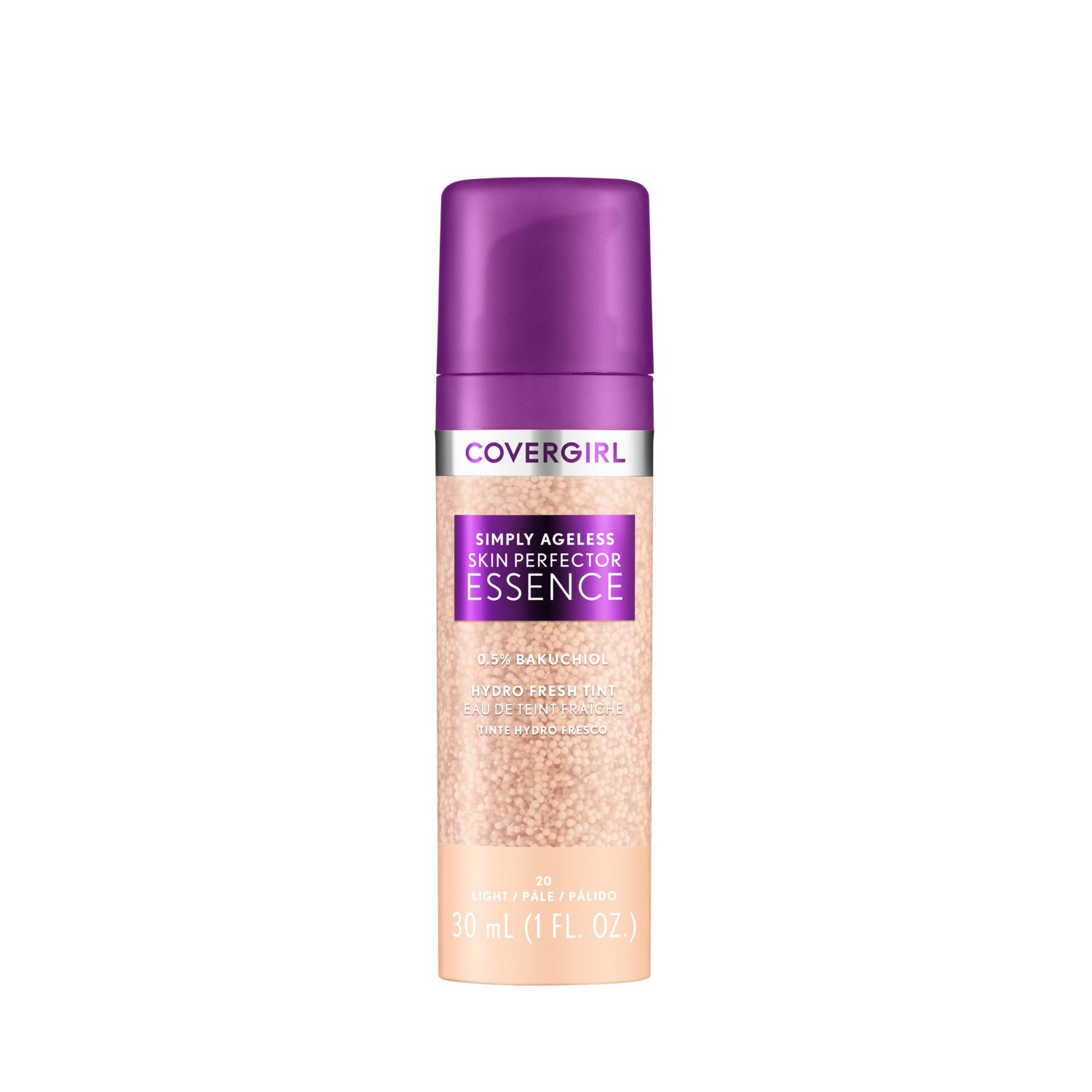 Covergirl Simply Ageless Skin Perfector Essence Foundation, 20 Light, 1.05oz | CVS