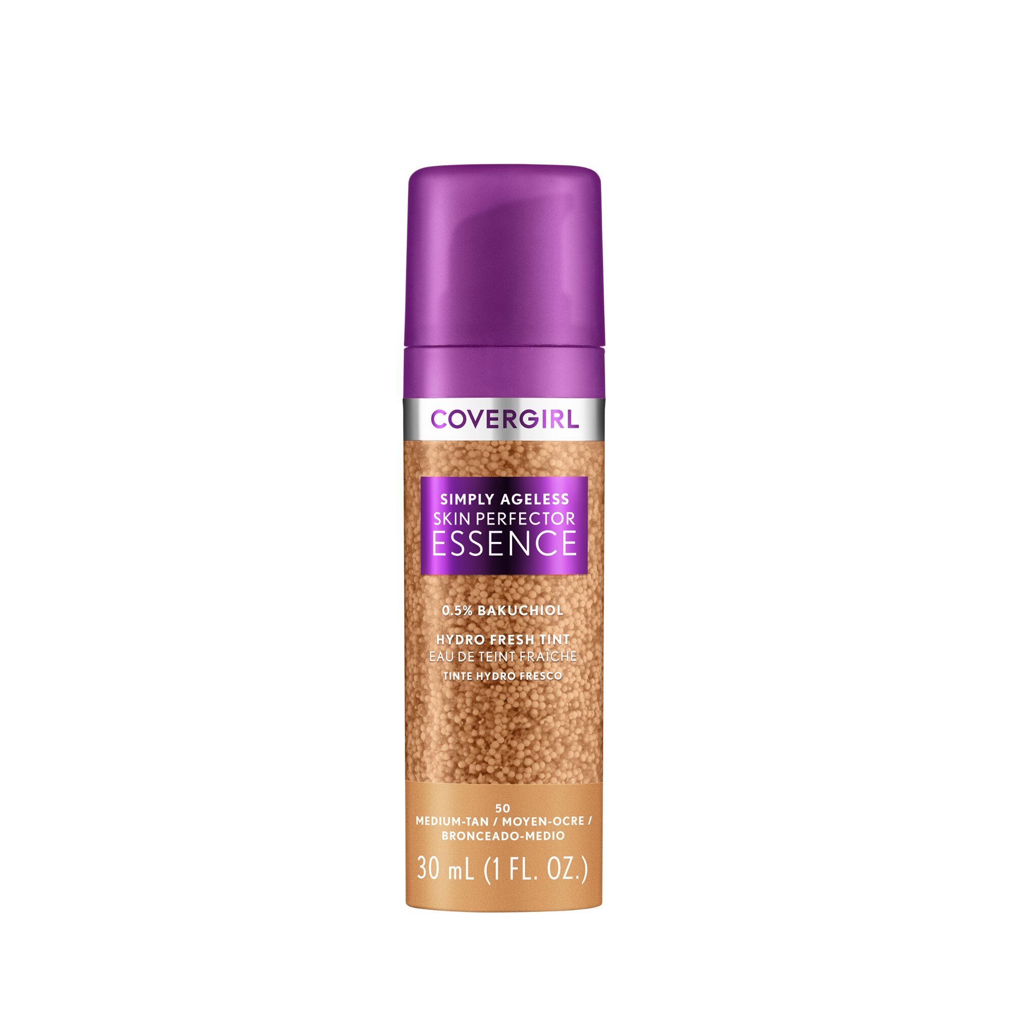 Covergirl Simply Ageless Skin Perfector Essence Foundation, 50 Medium-Tan, 1.05oz | CVS