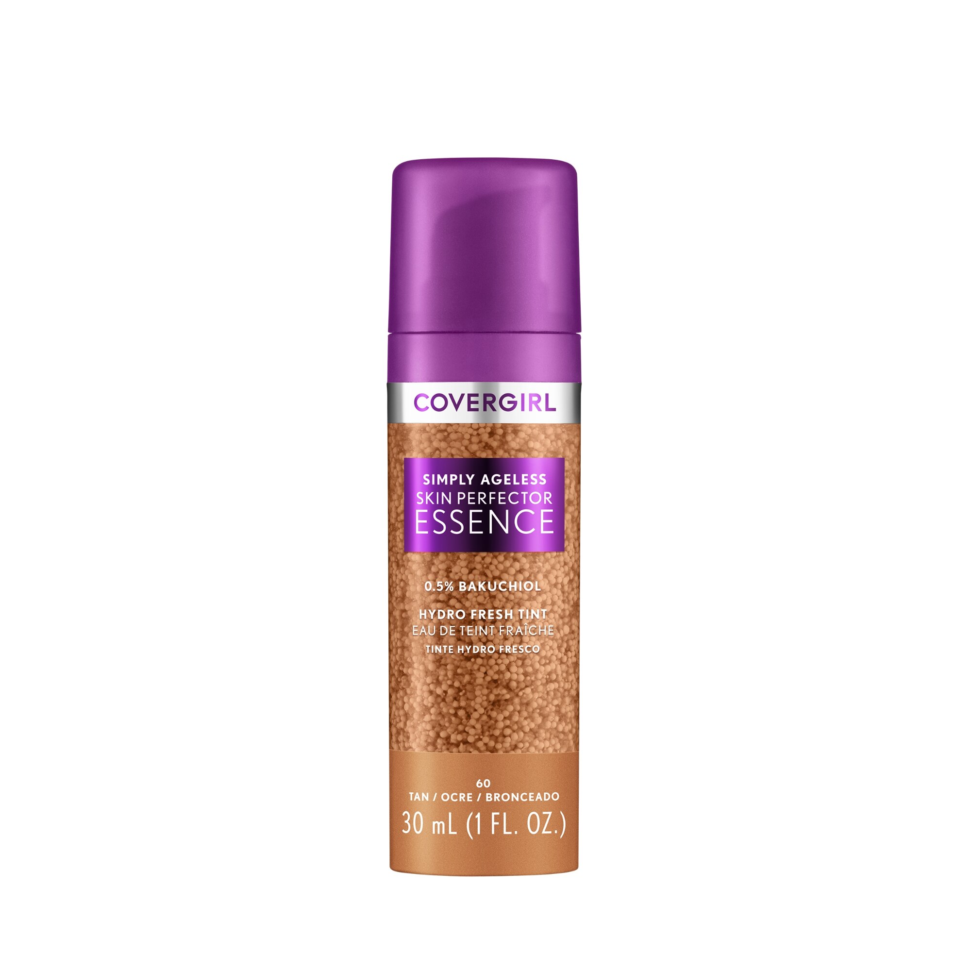 Covergirl Simply Ageless Skin Perfector Essence Foundation, 60 Tan, 1.05oz | CVS