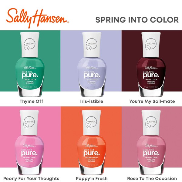 Sally Hansen Good. Kind. Pure. Nail Polish, Spring Into Color Collection
