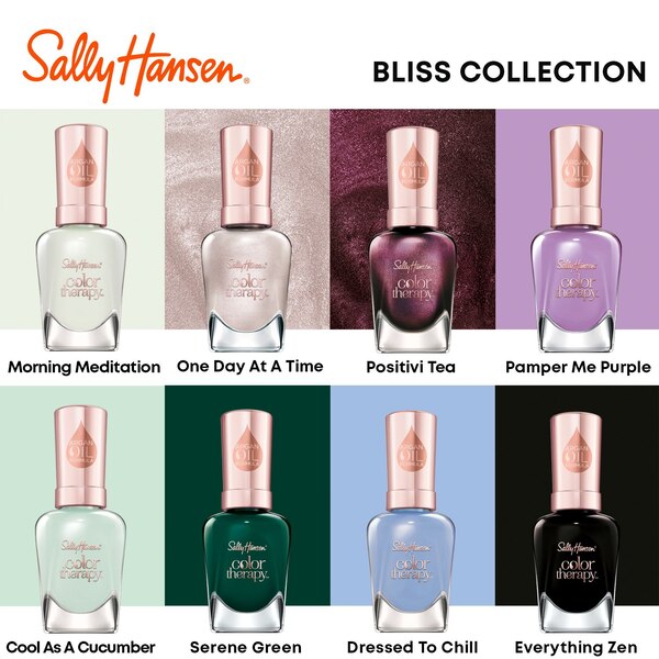 Sally Hansen Color Therapy Nail Polish, Bliss Collection