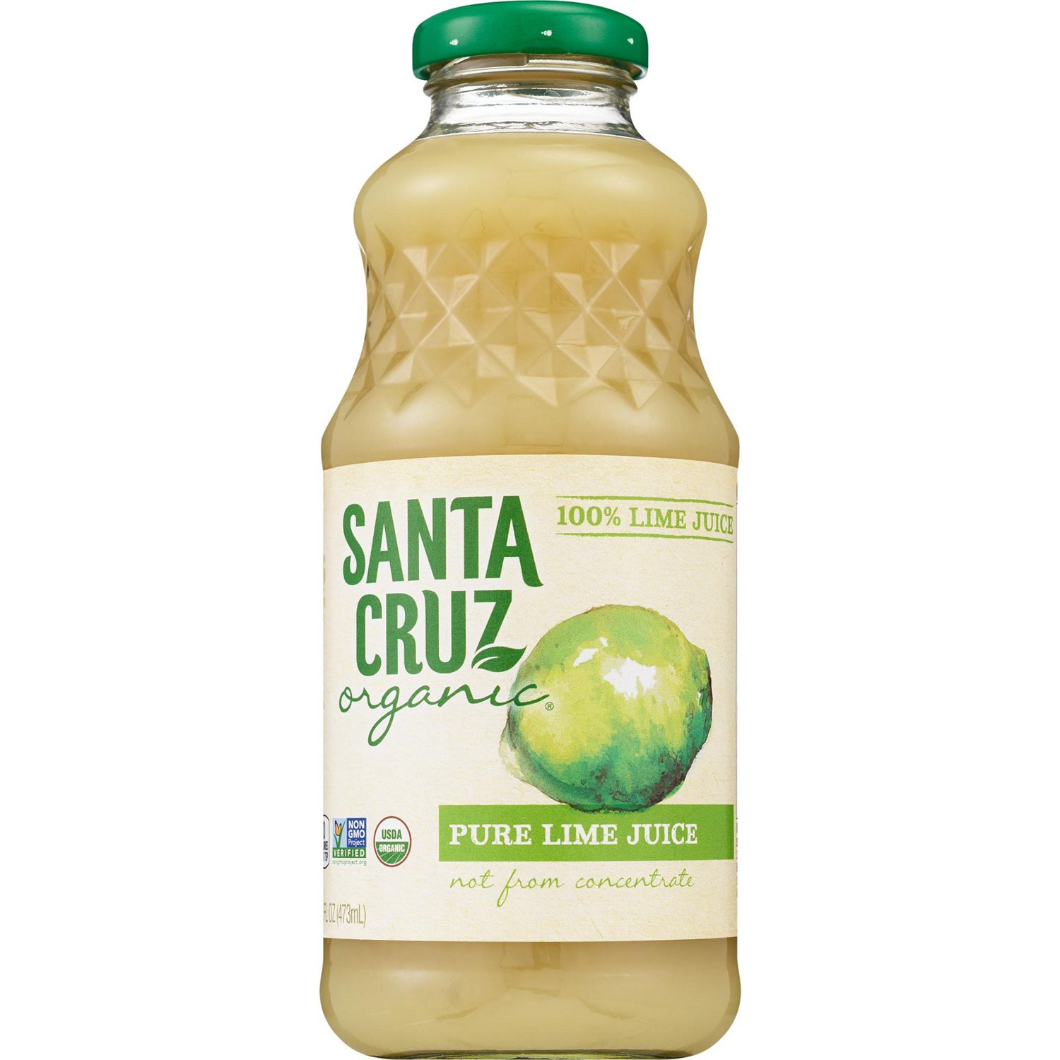 Santa Cruz, Organic 100% Pure Lime Juice, 16 oz