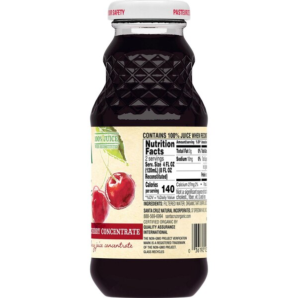 Santa Cruz, Organic 100% Tart Cherry Concentrate, 8 oz
