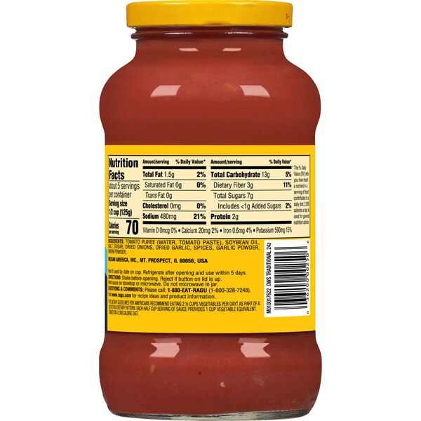 Ragu Old World Style Traditional Sauce, 24 oz