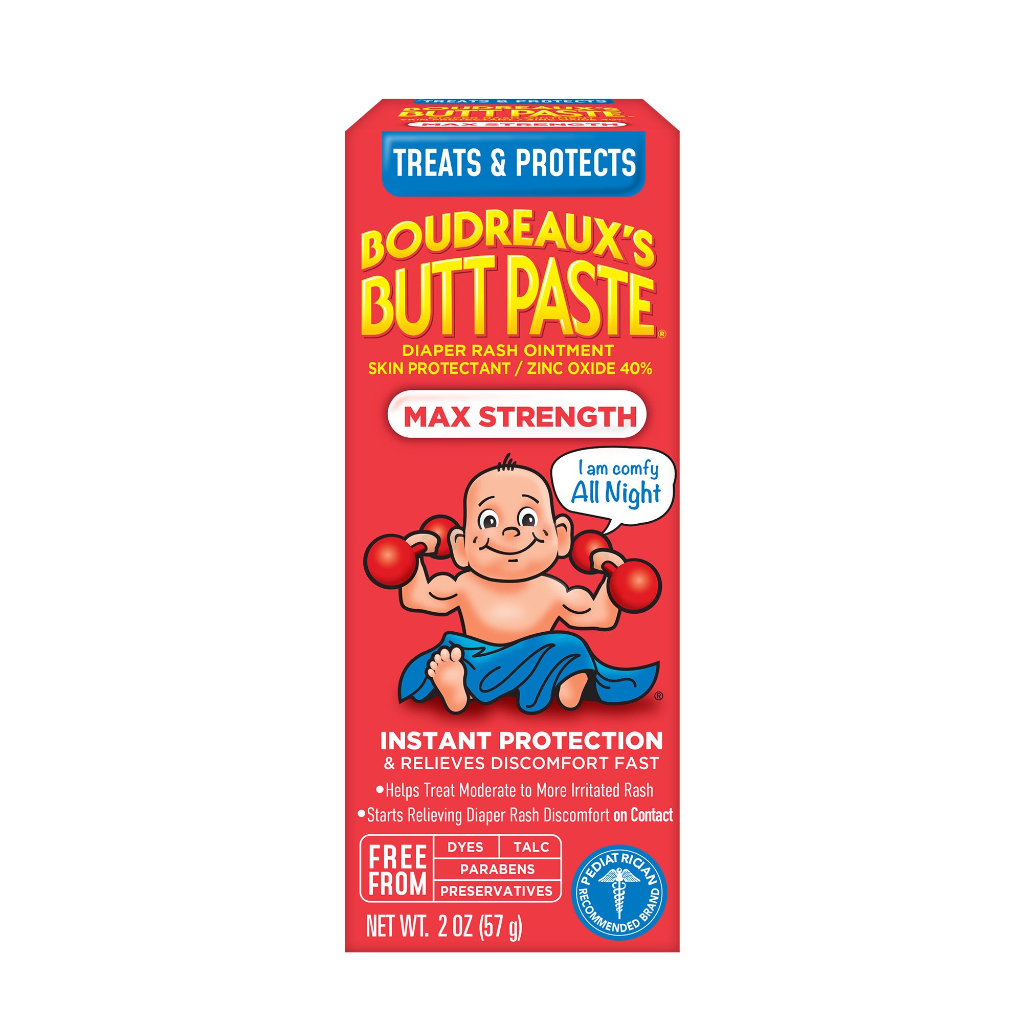 Boudreaux's Butt Paste Diaper Rash Ointment Maximum Strength